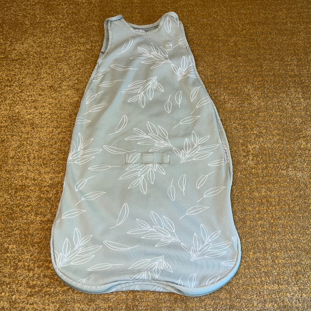 Woolino 4 Season Ultimate Baby Sleep Bag, Merino Wool & Organic Cotton, Sage